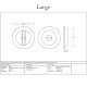 Plain Round Pull Privacy Set - Matt Black