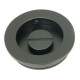 Plain Round Pull Privacy Set - Matt Black