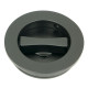 Plain Round Pull Privacy Set - Matt Black
