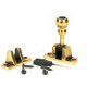 Mushroom Brighton Fastener - Aged Brass