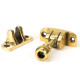 Mushroom Brighton Fastener - Aged Brass
