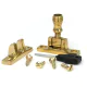 Polished Brass Prestbury Brighton Fastener - Narrow (Square)