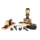 Polished Bronze Mushroom Brighton Fastener - Narrow (Square)