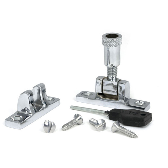 Polished Chrome Brompton Brighton Fastener - Narrow (Square)