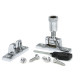 Polished Chrome Brompton Brighton Fastener - Narrow (Square)