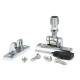 Polished Chrome Beehive Brighton Fastener - Narrow (Square)