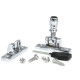 Polished Chrome Mushroom Brighton Fastener - Narrow (Square)