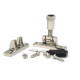 Polished Nickel Brompton Brighton Fastener - Narrow (Square)