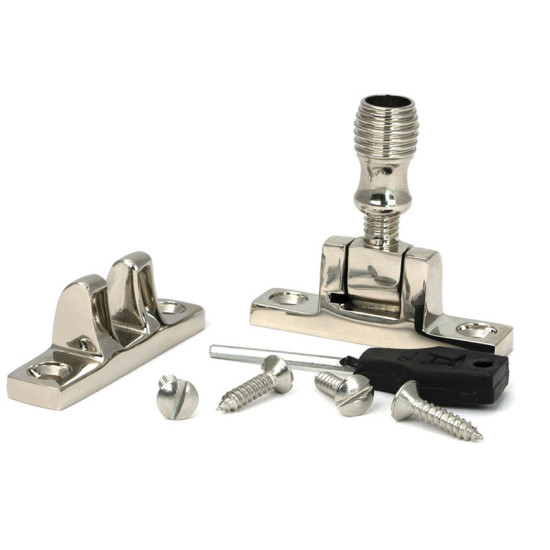 Polished Nickel Beehive Brighton Fastener - Narrow (Square)