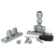 Satin Chrome Beehive Brighton Fastener - Narrow (Square)