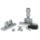 Satin Chrome Beehive Brighton Fastener - Narrow (Square)