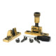 Aged Brass Brompton Brighton Fastener - Narrow (Square)