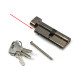 40/40 Keyed Alike Euro Cylinder Thumbturn - Polished Bronze Finish Seconds