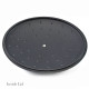 Matt Black Enamelled Oval Cast Iron Casserole Cooking Pot