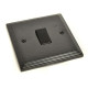Black Intermediate Single Light Switch