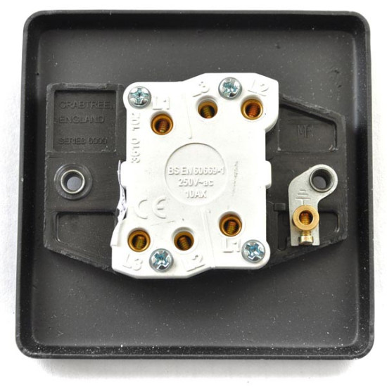 Black Nickel Double Light Switch