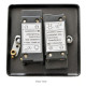 Matt Black Double Dimmer Switch - 400w