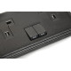 Black Double Socket