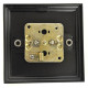 Black TV Coax Socket