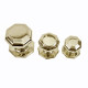 Octagon Brass Centre Door Knob