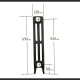 MEDIUM Victorian 3 Column - Cast Iron Radiator