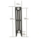 MEDIUM Victorian 4 Column - Cast Iron Radiator