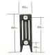 SMALL Victorian 4 Column - Cast Iron Radiator