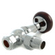 Faringdon Thermostatic Radiator Valve - Chrome Angled TRV