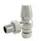 Faringdon Thermostatic Radiator Valve - Chrome Angled TRV