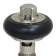 Faringdon Thermostatic Radiator Valve - Satin Nickel Angled TRV