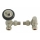 Faringdon Thermostatic Radiator Valve - Satin Nickel CORNER TRV
