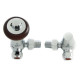 Faringdon Thermostatic Radiator Valve - Chrome CORNER TRV