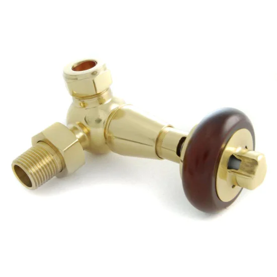 Faringdon Thermostatic Radiator Valve - Brass CORNER TRV