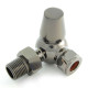 Faringdon Thermostatic Radiator Valve - Black Nickel CORNER TRV