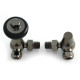 Faringdon Thermostatic Radiator Valve - Black Nickel CORNER TRV