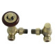 Faringdon Thermostatic Radiator Valve - Antique Brass CORNER TRV