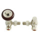 Faringdon Thermostatic Radiator Valve -  Nickel CORNER TRV