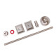Cast Iron Radiator Wall Stay Fixing - Satin Nickel Finish