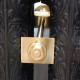 Cast Iron Radiator Wall Stay Fixing - Brass