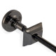 Cast Iron Radiator Wall Stay Fixing - Black Nickel
