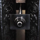 Cast Iron Radiator Wall Stay Fixing - Black Nickel