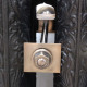 Cast Iron Radiator Wall Stay Fixing - Antique Brass