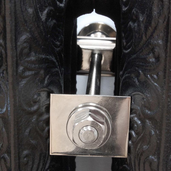 Cast Iron Radiator Wall Stay Fixing - Polished Nickel