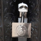 Cast Iron Radiator Wall Stay Fixing - Polished Nickel
