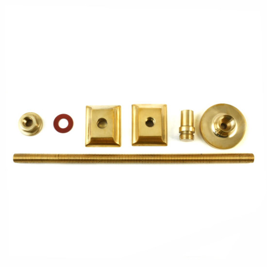 Cast Iron Radiator Wall Stay Fixing - Unlacquered Brass