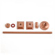 Cast Iron Radiator Wall Stay Fixing - Brushed Copper