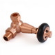 Faringdon Thermostatic Radiator Valve - Brushed Copper CORNER TRV