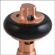 Faringdon Thermostatic Radiator Valve - Brushed Copper Angled TRV