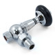 Amberley Thermostatic Radiator Valves - Chrome Angled TRV
