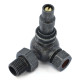 Amberley Thermostatic Radiator Valves - Pewter Corner TRV